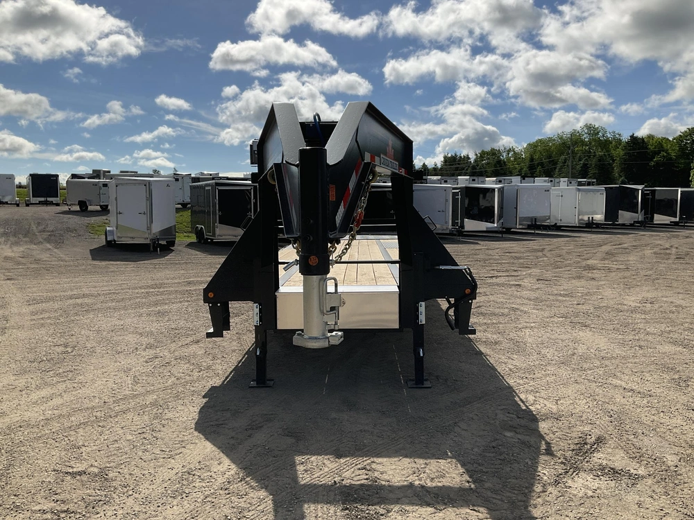 2026 Canada Trailers 8.5x32 15 Ton Deckover Gooseneck Equipment Trailer alt