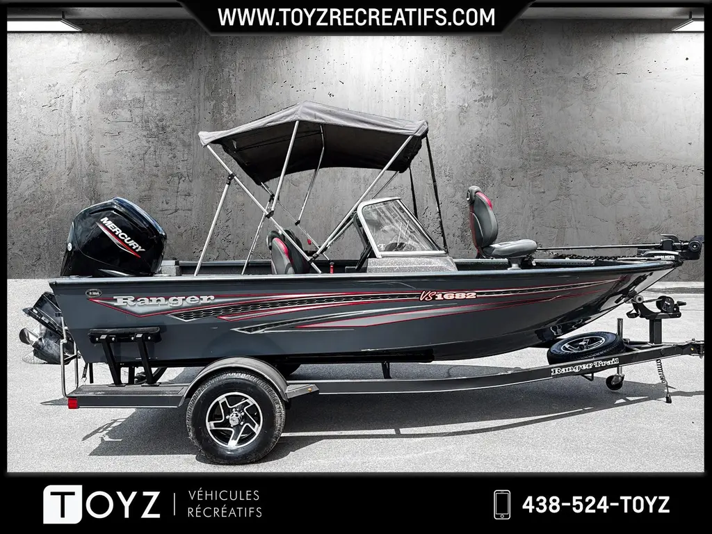 Ranger Boats/Wood Mfg BOATS TRAIL VS 1682 2021 - 90 HP MERCURY ( 65 HEURES )