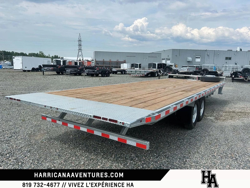 Canada Trailers Remorque Plateforme 8x24 Hydraulique 2026 alt