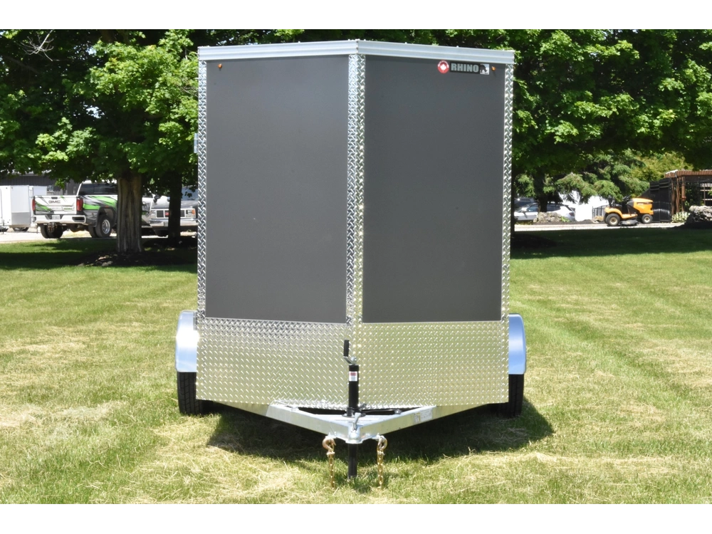 2026 Rhino Galvanized Enclosed 6' X 10' Single Axle W/ Double Doors alt