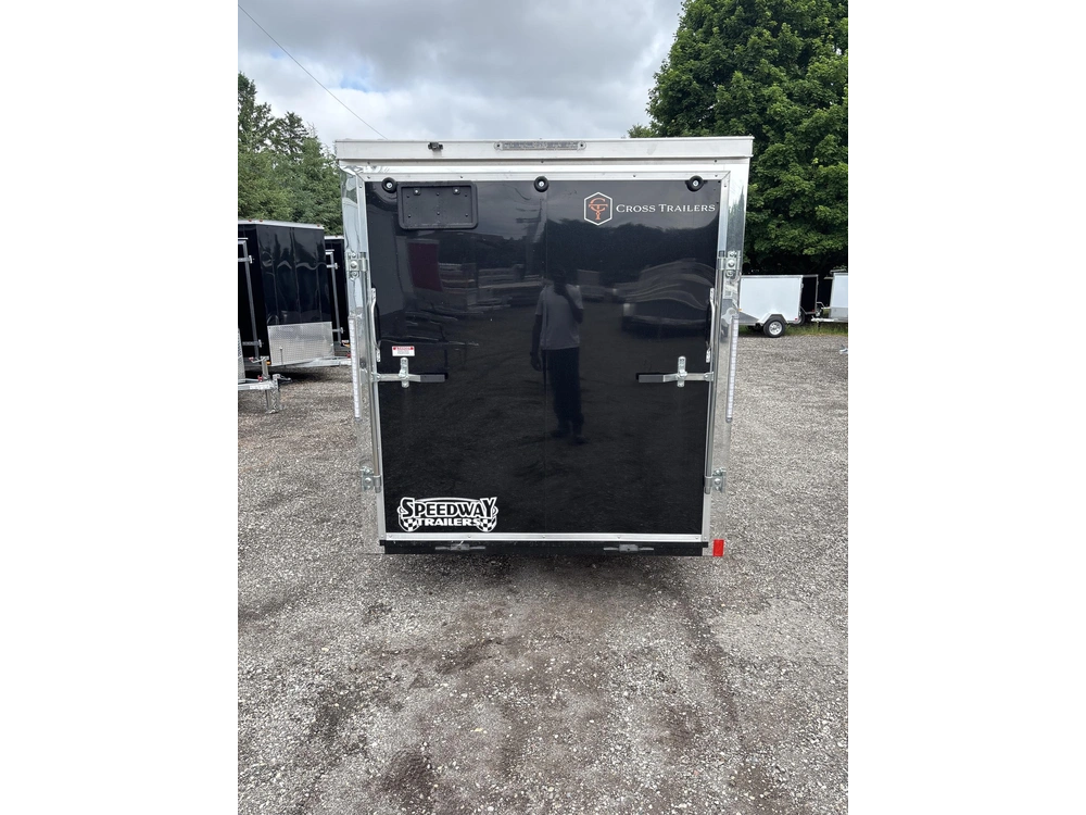 2026 Cross Painted Steel Enclosed (alpha) 6' X 12' Single Axle W/ Ramp alt