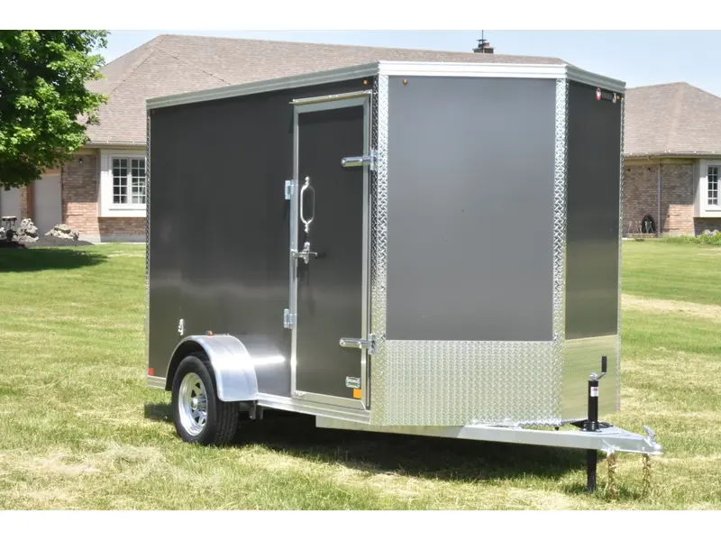 2026 Rhino Galvanized Enclosed 6' X 10' Sa Dd alt