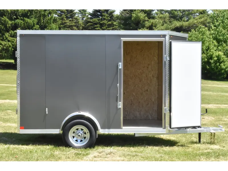 2026 Rhino Galvanized Enclosed 6' X 10' Sa Dd alt