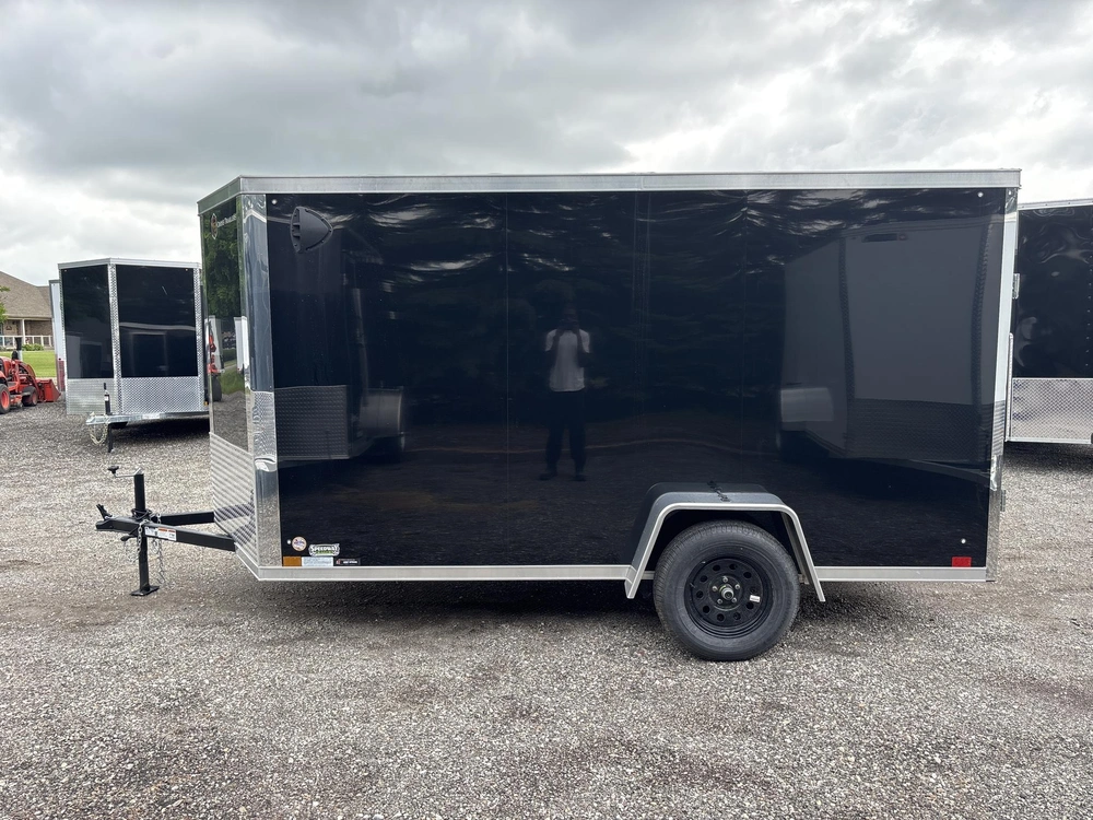 2026 Cross Painted Steel Enclosed (alpha) 6' X 12' Single Axle W/ Ramp alt