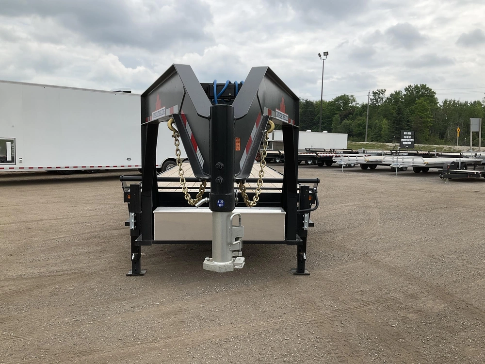 2026 Canada Trailers 8.5x26 10.5 Ton Gooseneck Hydraulic Tilt Trailer alt