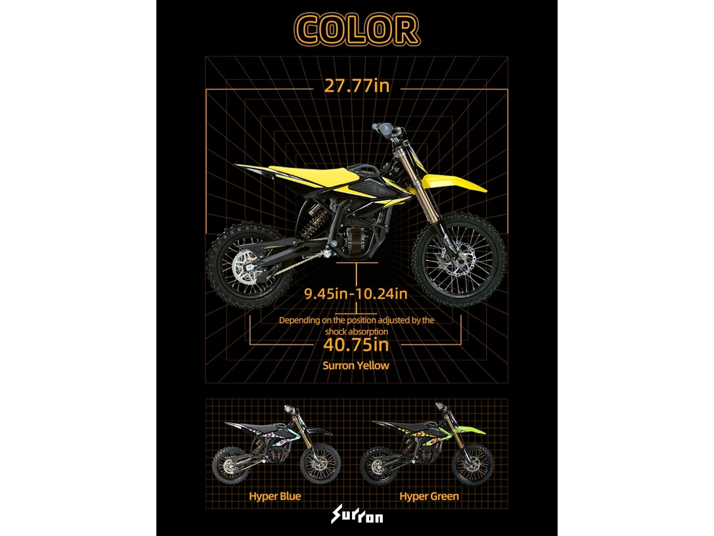 2026 Surron Hyper Bee 100% Électrique Avec 8,000 Watts alt