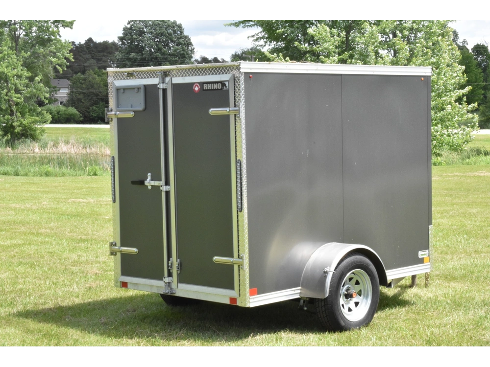 2026 Rhino Galvanized Enclosed 5' X 8' Sa Dd alt