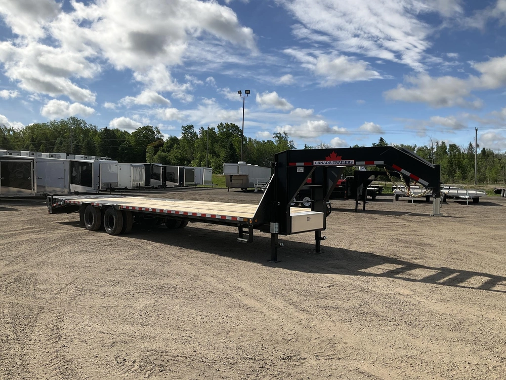 2026 Canada Trailers 8.5x32 15 Ton Deckover Gooseneck Equipment Trailer alt