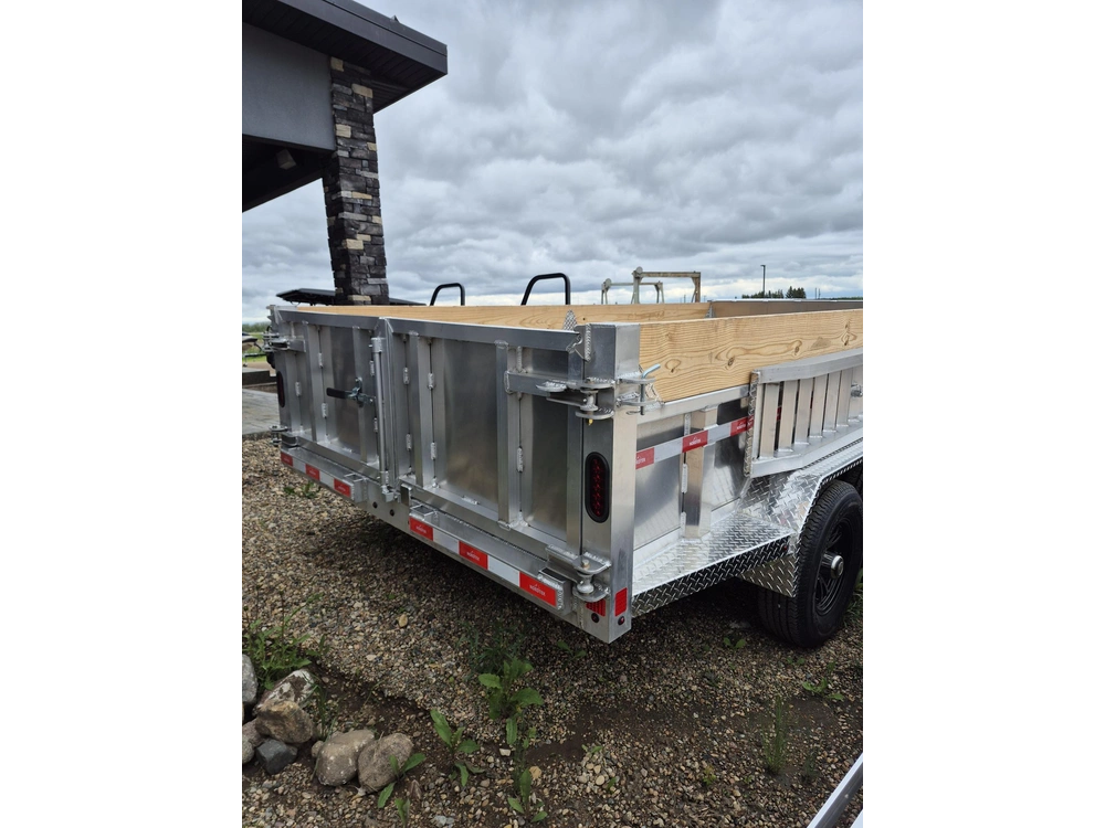 2026 Nordtek Dump Trailer - 82" X 14' - 10k Double Axle Ld, Spare Tire, Alum Rims alt