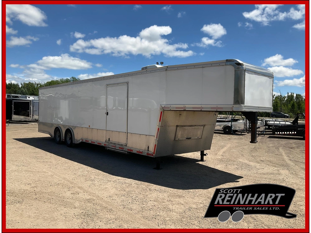 2021 Cargo Express 8.5x30 + 8' Gooseneck Pro-gt Race Trailer alt