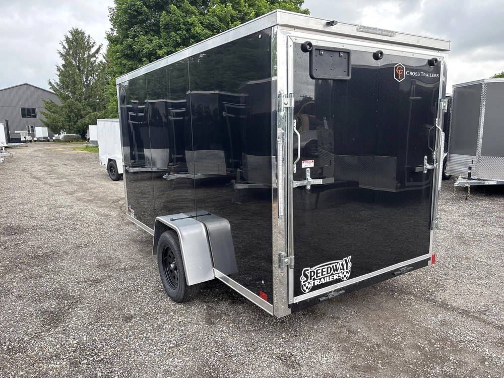 2026 Cross Painted Steel Enclosed (alpha) 6' X 12' Single Axle W/ Ramp alt