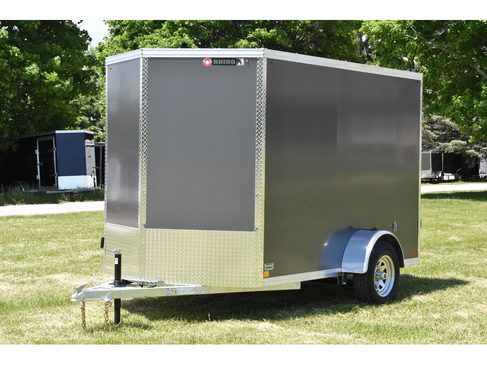 2026 Rhino Galvanized Enclosed 6' X 10' Sa Dd alt