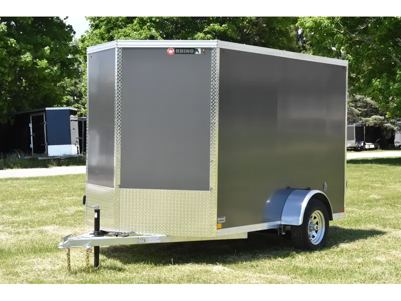2026 Rhino Galvanized Enclosed 6' X 10' Sa Dd alt