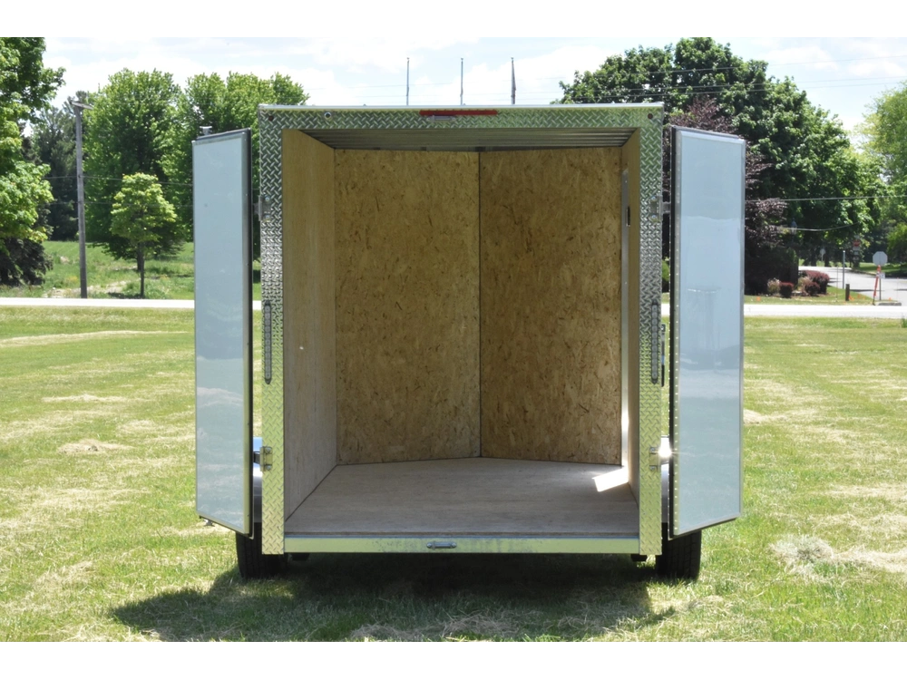 2026 Rhino Galvanized Enclosed 6' X 10' Single Axle W/ Double Doors alt