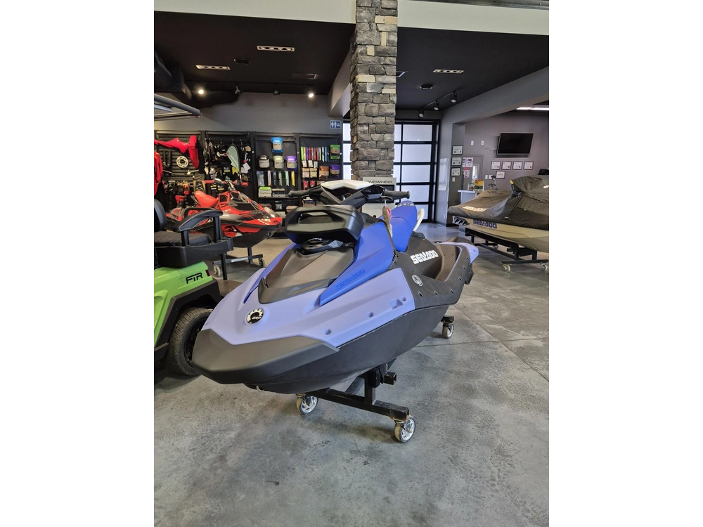 2026 Sea-doo Spark Convenience Package 900 3up Ibr "dazzling Blue / Vapor Blue (sound System)" alt