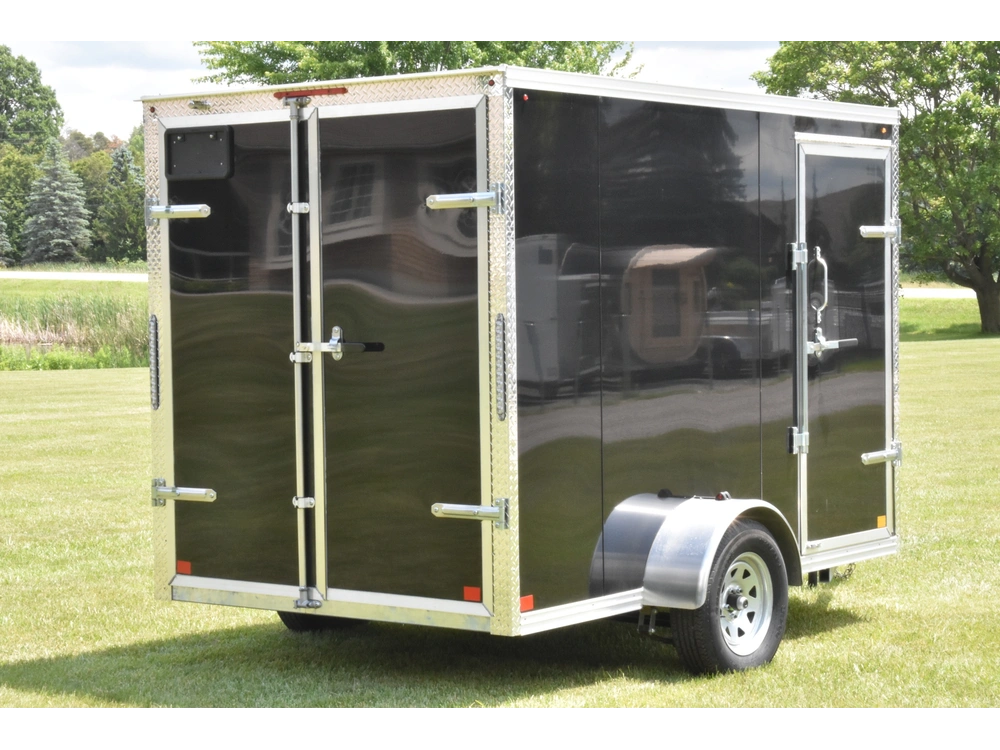 2026 Rhino Galvanized Enclosed 6' X 10' Sa Dd alt