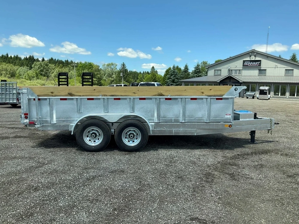 2027 Canada Trailers 83x16 7 Ton Galvanized Dump Trailer alt