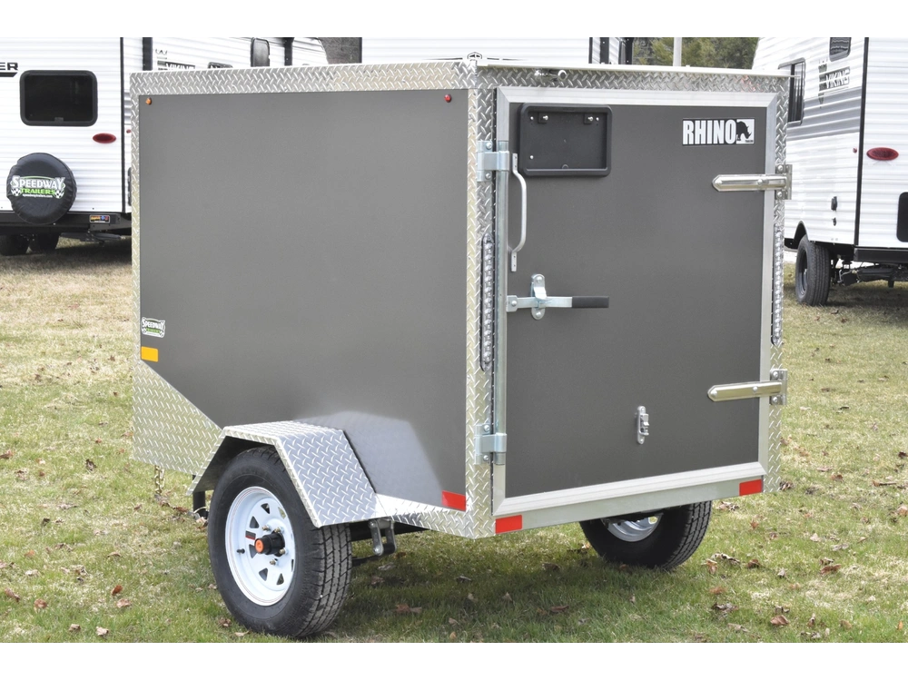 2026 Rhino Galvanized Enclosed 4' X 6' Sa alt