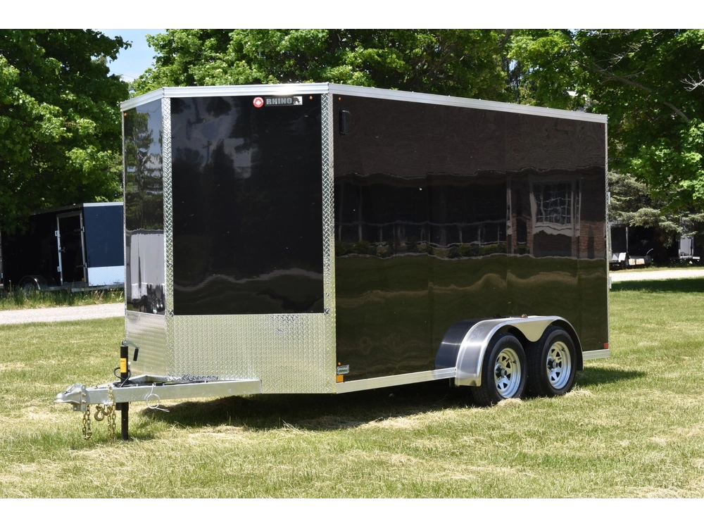 2026 Rhino Galvanized Enclosed 7' X 14' Ta Ramp alt