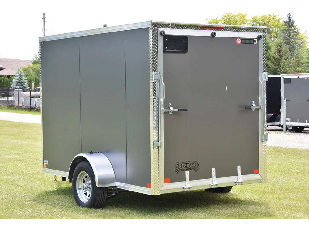 2026 Rhino Galvanized Enclosed 6' X 10' Single Axle (ramp) alt