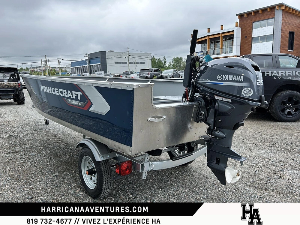 2026 Princecraft Starfish 16 Wt + 25hp alt