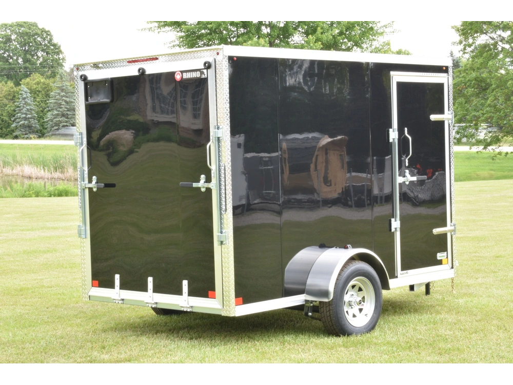 2026 Rhino Galvanized Enclosed 6' X 10' Single Axle (ramp) alt