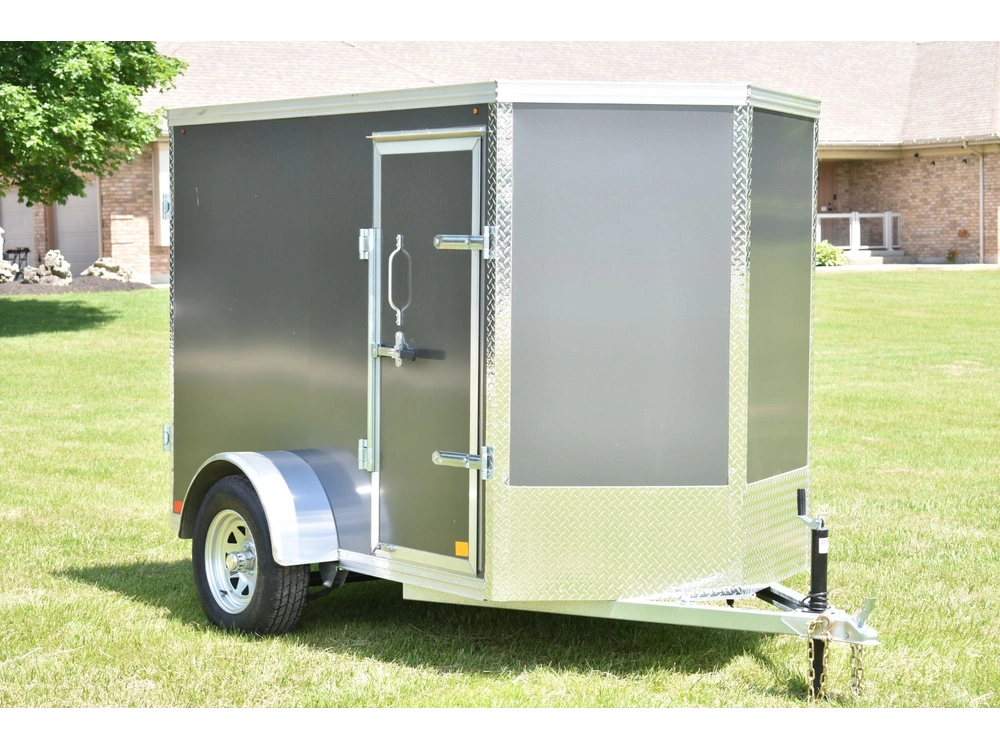 2026 Rhino Galvanized Enclosed 5' X 8' Sa Dd Side-door alt