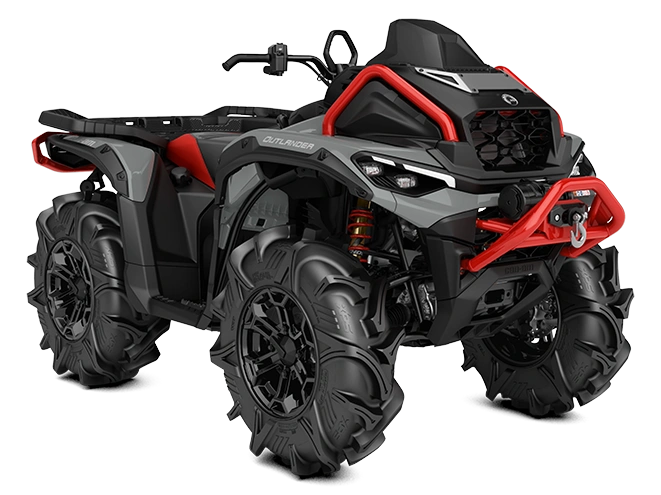 2025 Can-am Outlander X Mr 1000r Granite Grey & Legion Red alt