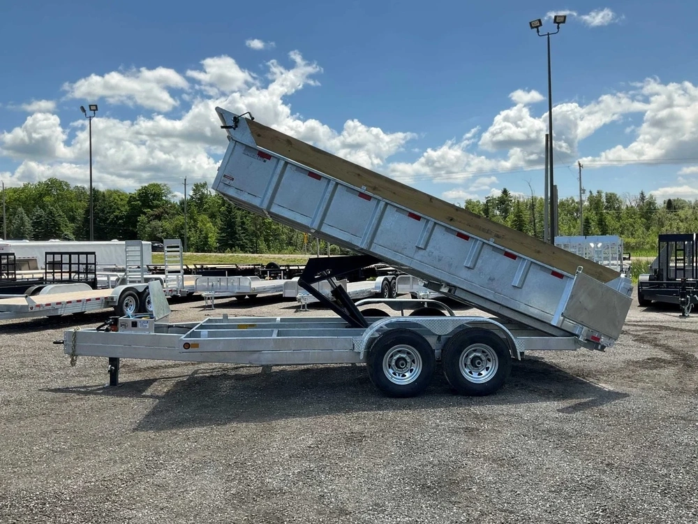 2027 Canada Trailers 83x16 7 Ton Galvanized Dump Trailer alt