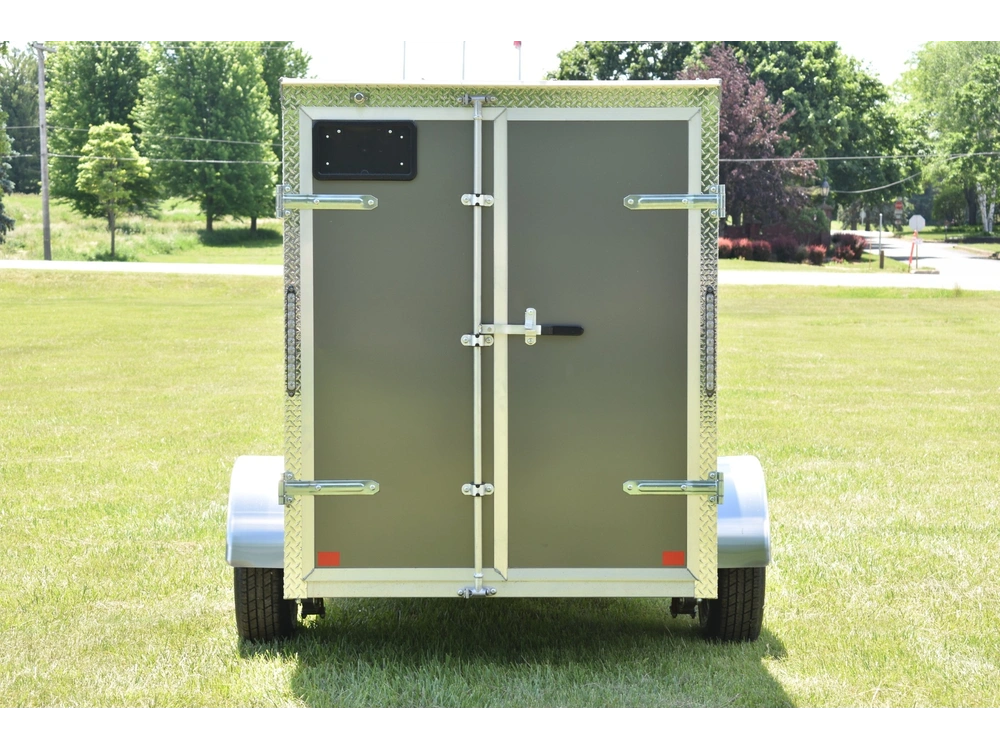 2026 Rhino Galvanized Enclosed 5' X 8' Sa Dd Side-door alt