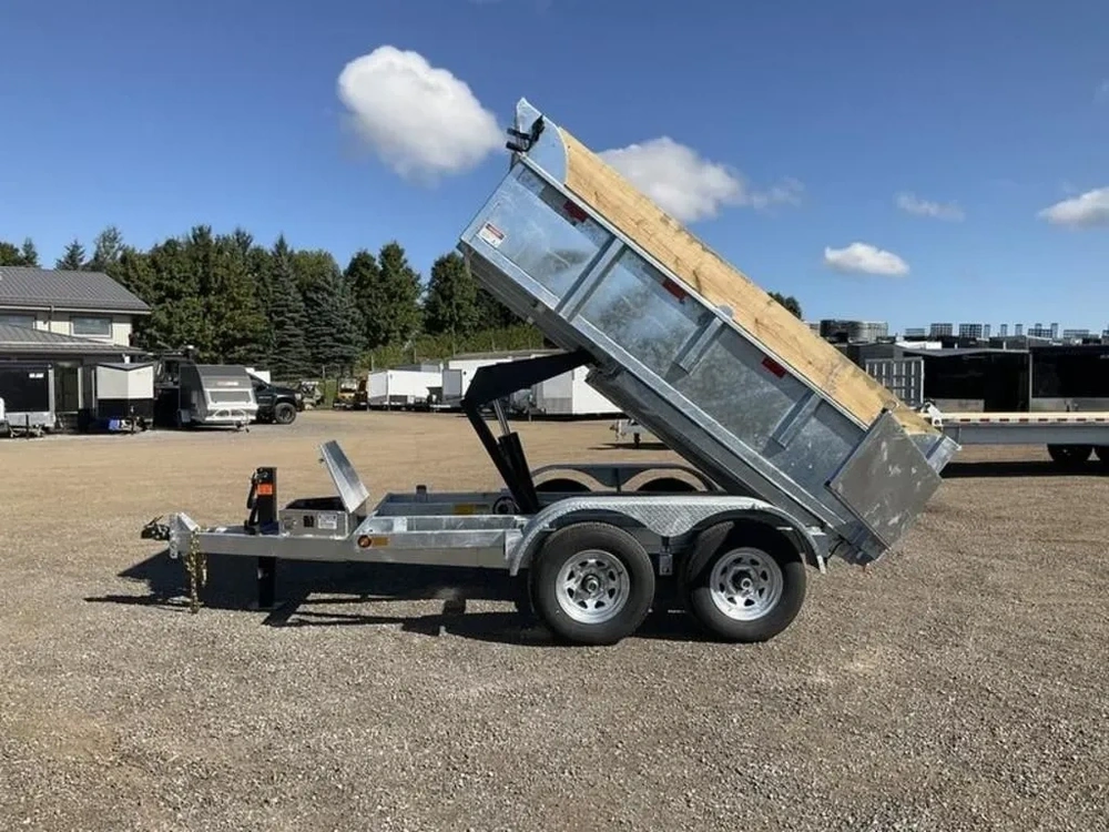 2027 Canada Trailers 6x10 5 Ton Galvanized Dump Trailer alt