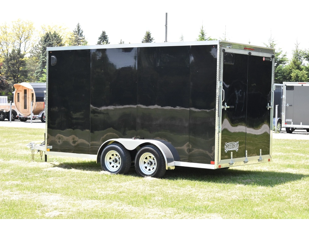 2026 Rhino Galvanized Enclosed 7' X 14' Ta Ramp alt
