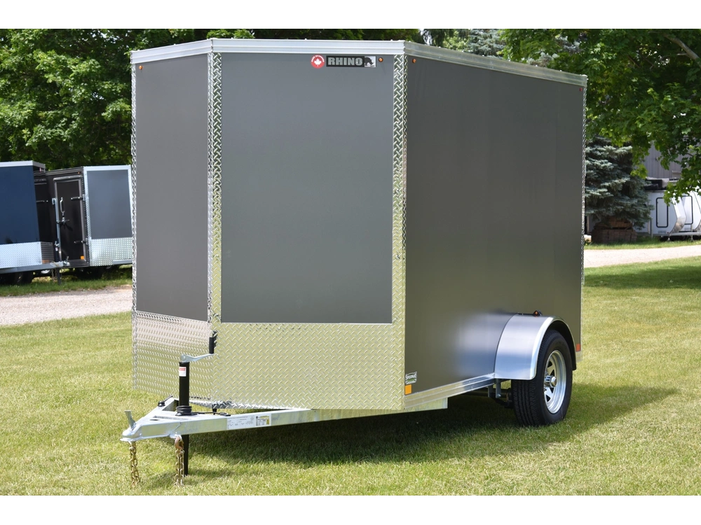 2026 Rhino Galvanized Enclosed 6' X 10' Sa Ramp alt
