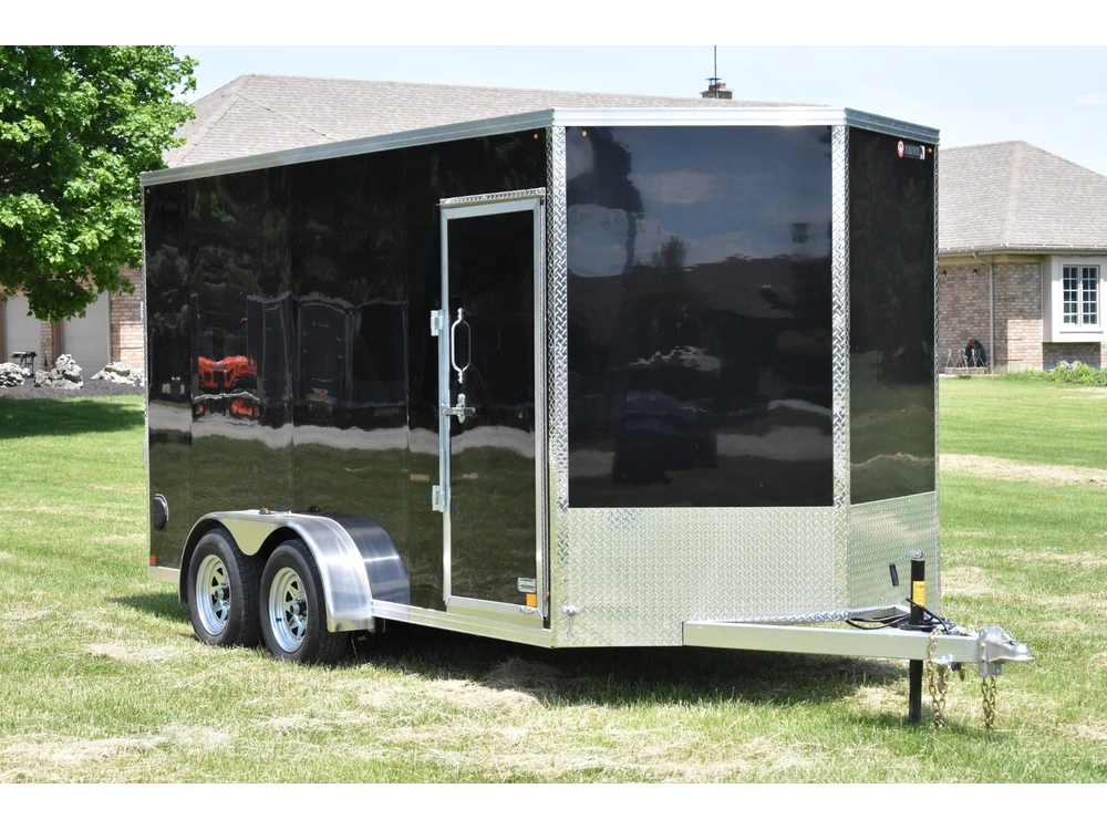2026 Rhino Galvanized Enclosed 7' X 14' Ta Ramp alt