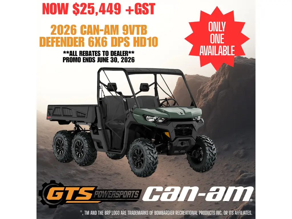 2026 Can-am 9vtb Defender 6x6 Dps Hd10 alt