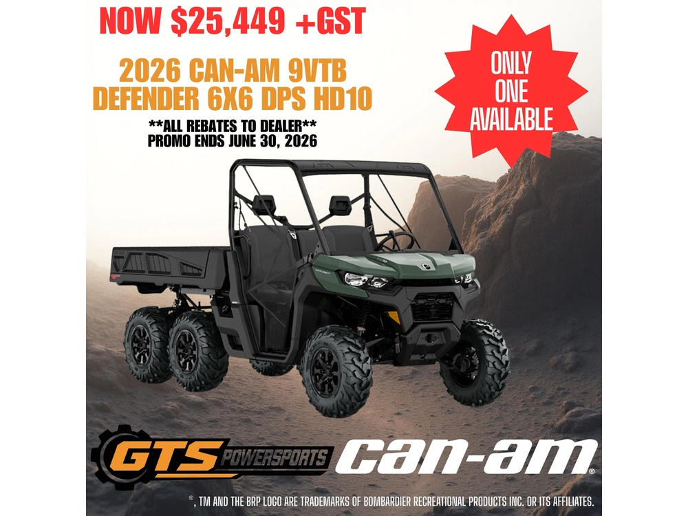 2026 Can-am 9vtb Defender 6x6 Dps Hd10 alt