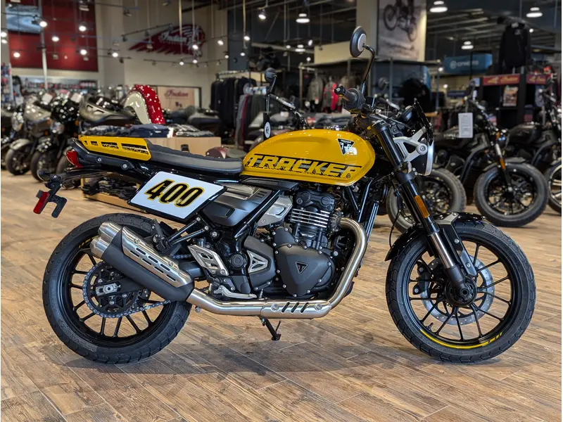 2027 Triumph Tracker 400 // Racing Yellow