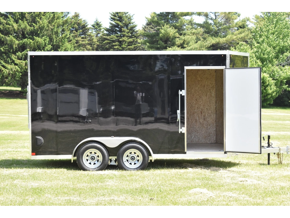 2026 Rhino Galvanized Enclosed 7' X 14' Ta Ramp alt
