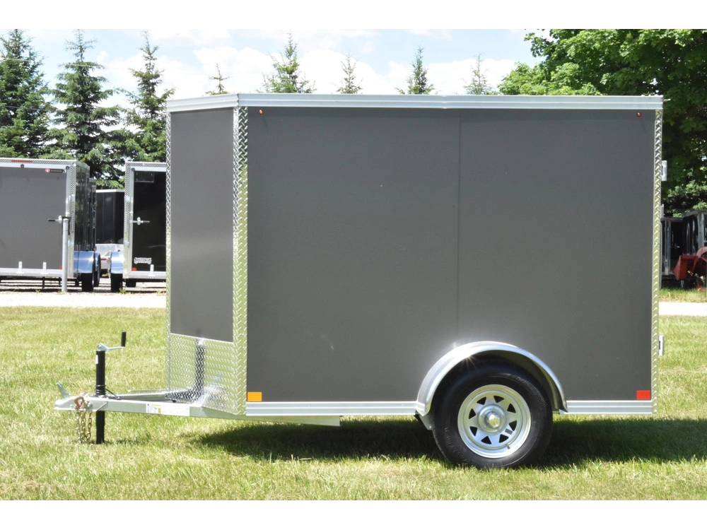 2026 Rhino Galvanized Enclosed 5' X 8' Sa Dd Side-door alt