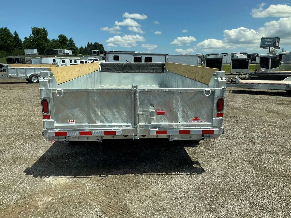 2027 Canada Trailers 83x16 7 Ton Galvanized Dump Trailer alt
