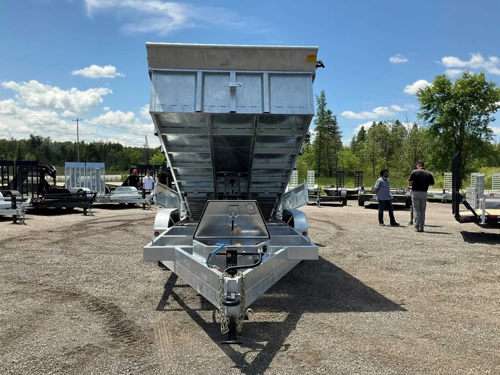 2027 Canada Trailers 83x16 7 Ton Galvanized Dump Trailer alt