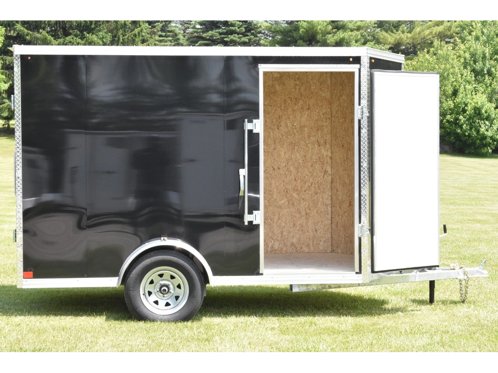 2026 Rhino Galvanized Enclosed 6' X 10' Sa Dd alt