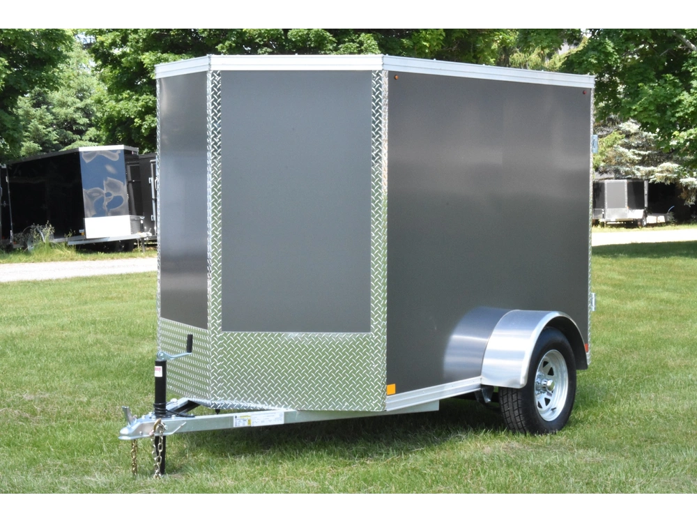 2026 Rhino Galvanized Enclosed 5' X 8' Sa Dd Side-door alt