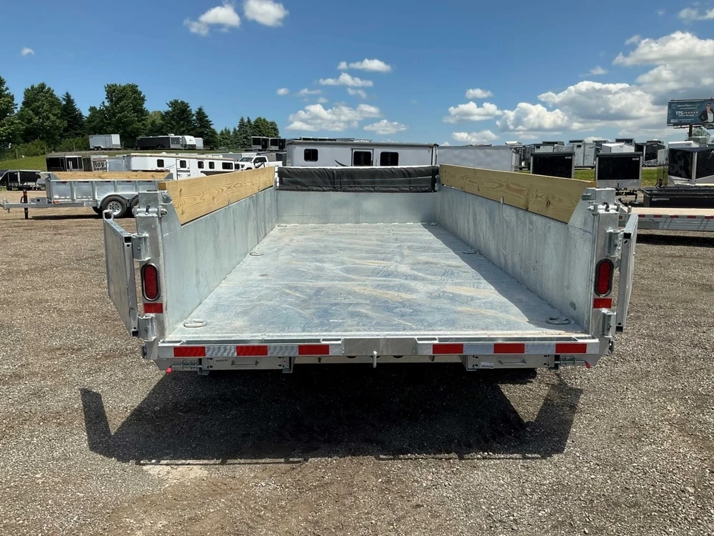 2027 Canada Trailers 83x16 7 Ton Galvanized Dump Trailer alt