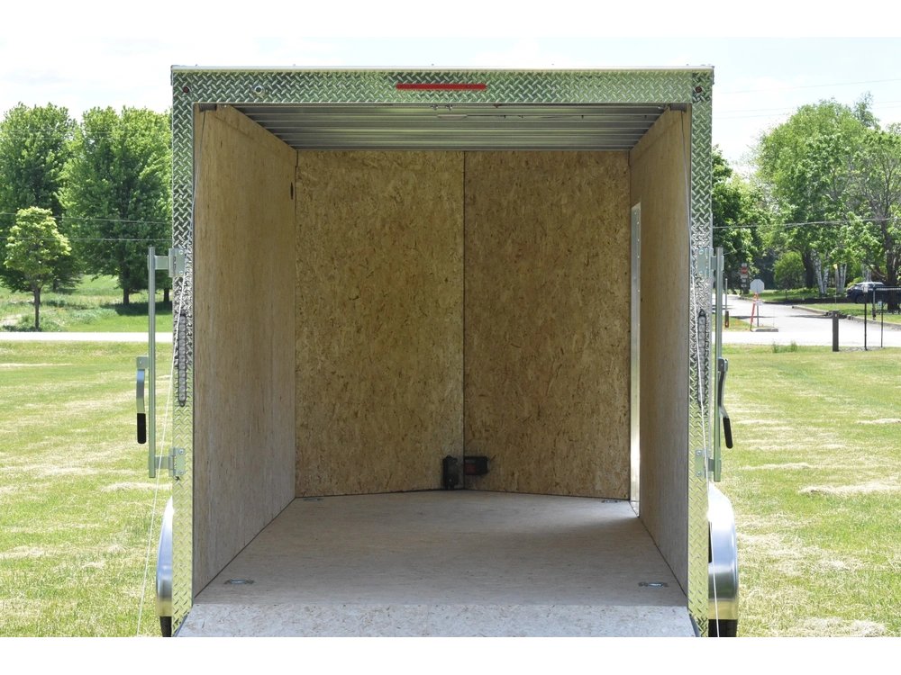 2026 Rhino Galvanized Enclosed 7' X 14' Ta Ramp alt
