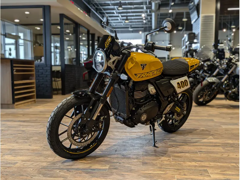 2027 Triumph Tracker 400 // Racing Yellow