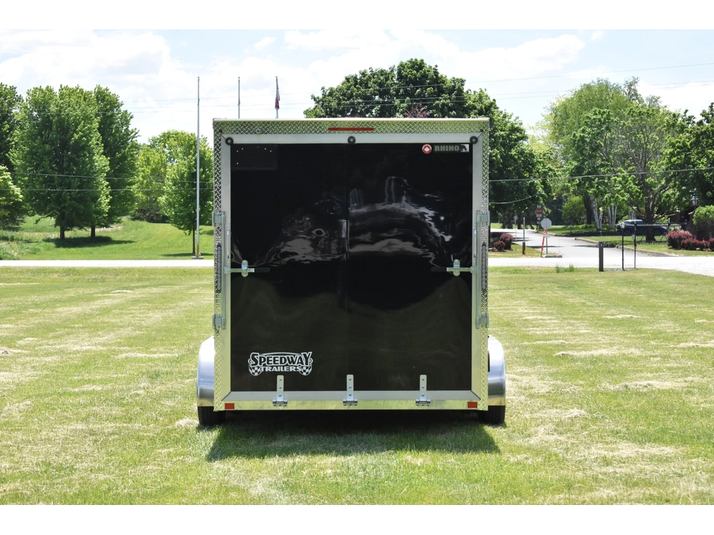 2026 Rhino Galvanized Enclosed 7' X 14' Ta Ramp alt