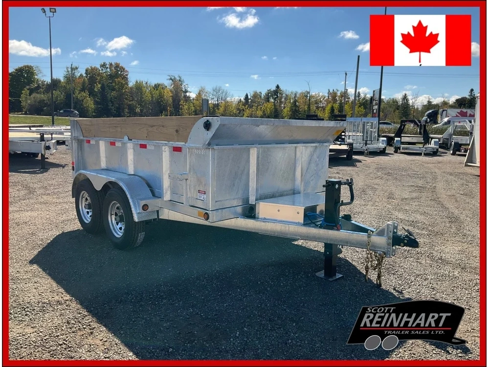 2027 Canada Trailers 6x10 5 Ton Galvanized Dump Trailer alt