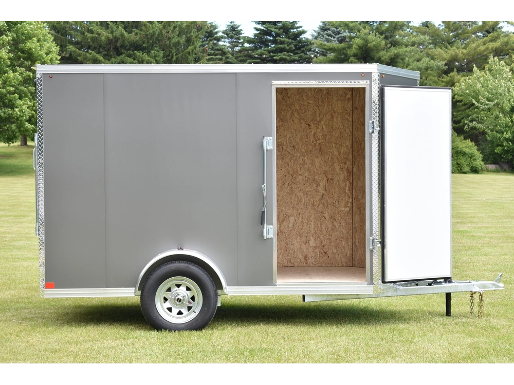 2026 Rhino Galvanized Enclosed 6' X 10' Single Axle (ramp) alt