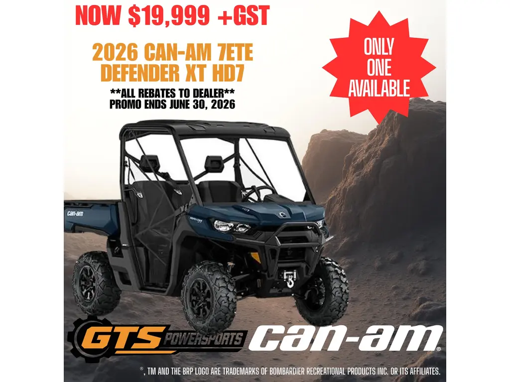 2026 Can-am 7ete Defender Xt Hd7 alt